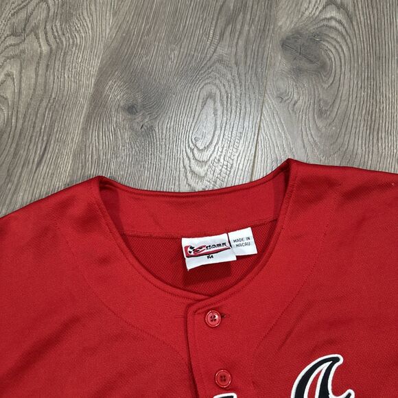 Dale Earnhardt Jr Budweiser Chase Authentics Baseball Jersey Red Men’s Medium - Picture 4 of 8